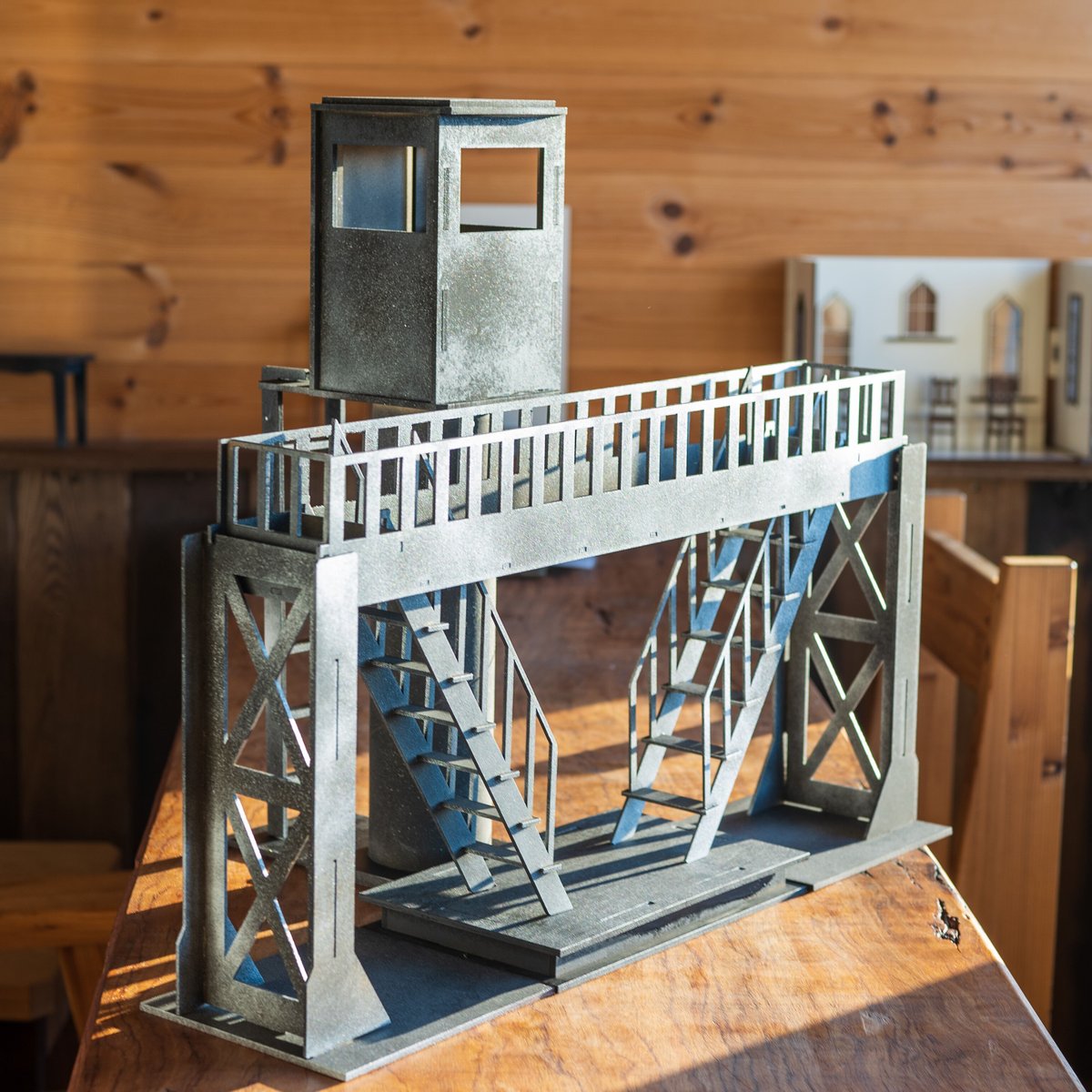 1/10スケールドールハウス 階段見張り台と監視塔セット | kkcompany