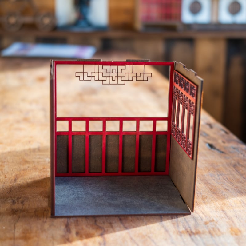 ミニチュア　パーテーション　（ロココ宮殿風）A Amazon | ZHENMU 知古小斎[ちこしょうさい] 1/12スケール ABS製