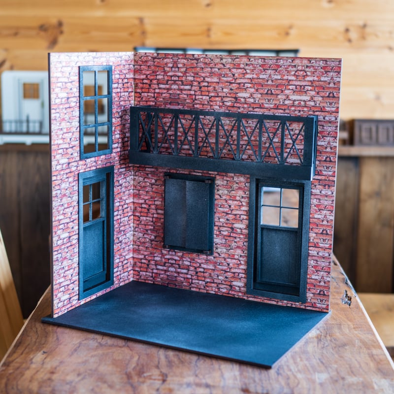 1/10スケールドールハウスレンガ建物ロングタイプ | kkcompany