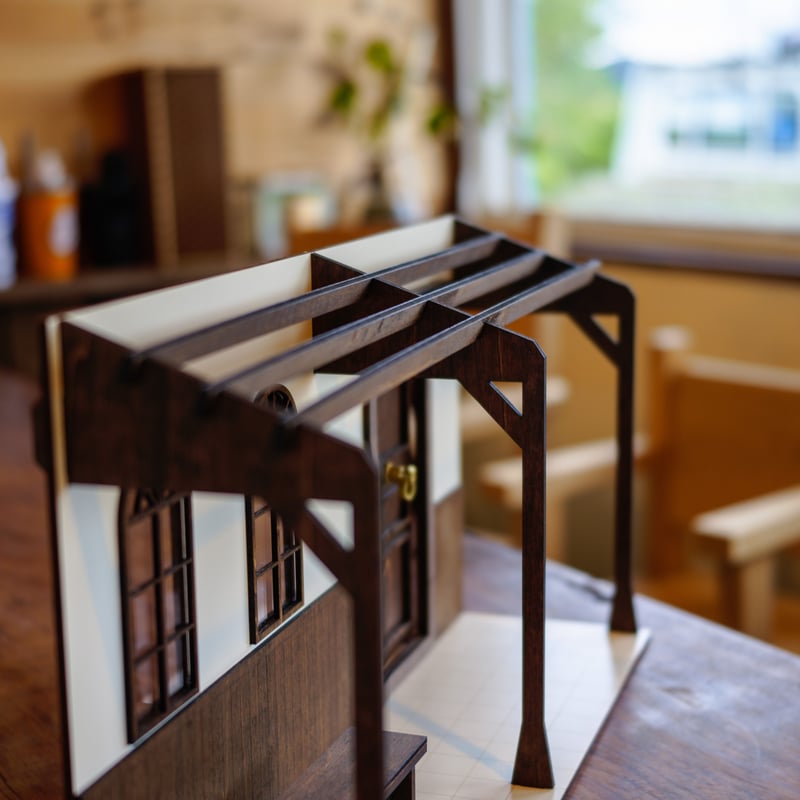 1/10スケールドールハウス洋館ワイドタイプパーゴラ玄関 | kkcompany