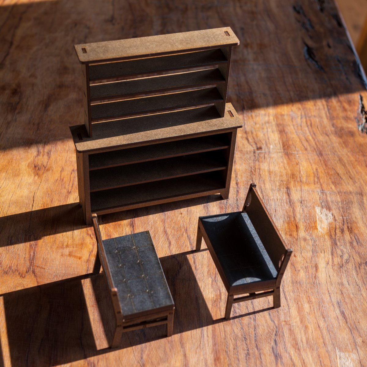 ミニチュア家具　ミニチュアショコラティエ家具セット ドールハウス 手作りキットセットミニチュア 欧州旅行日記