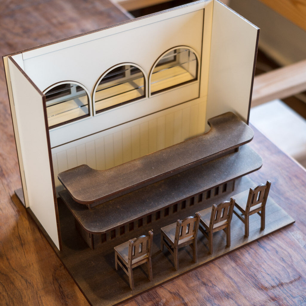1/10スケールドールハウスバーカウンターと家具セット | kkcompany 1/10スケールドールハウスバーカウンターと家具セット | kkcompany