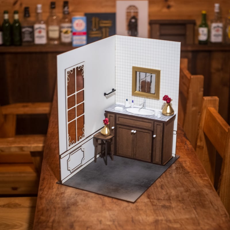 1/6スケールドールハウス洋館 洗面台 小物フルセット Kkスペシャル