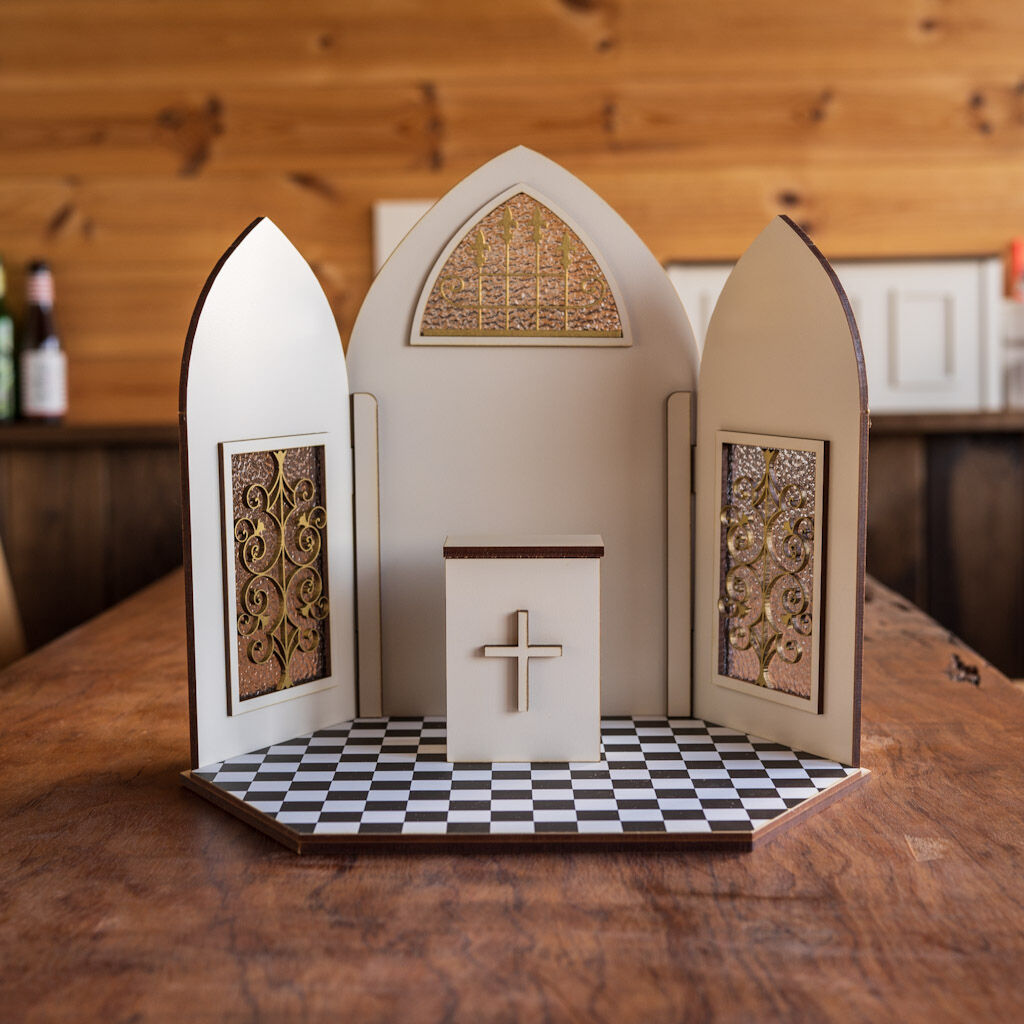 ✞教会風ドールハウス（大きいサイズ） ✞教会風ドールハウス（大きいサイズ） ✞教会風ドールハウス