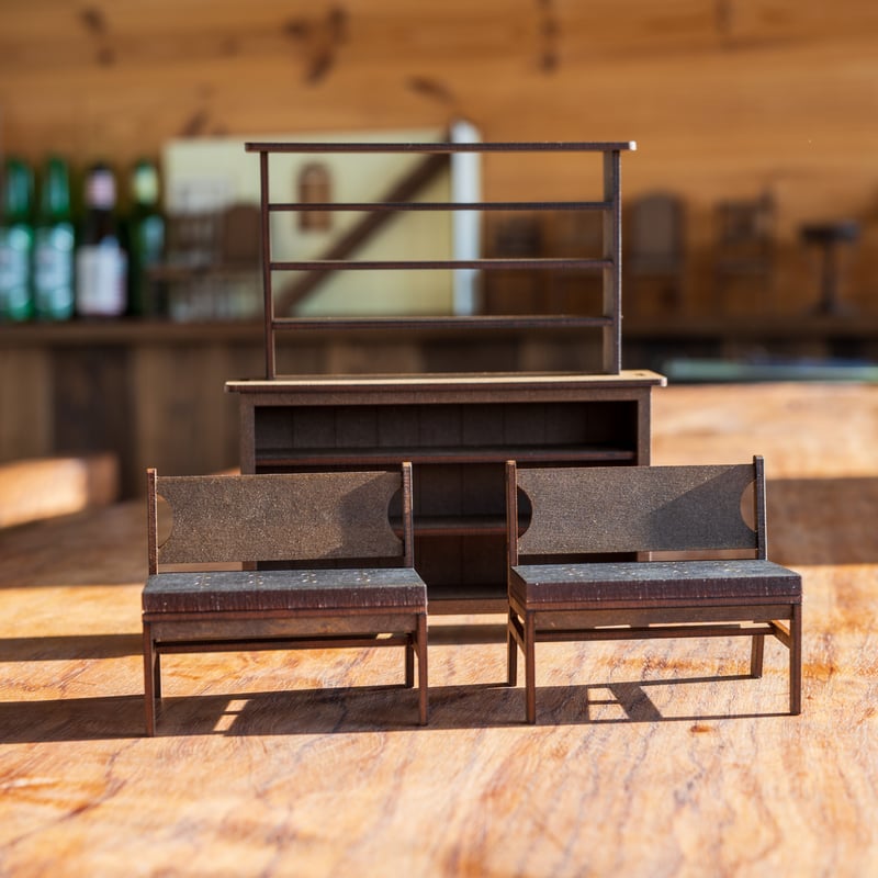 ミニチュア家具　ミニチュアショコラティエ家具セット 1/10スケールミニチュア家具セット | kkcompany