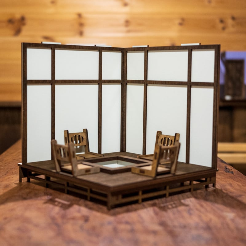 1/10スケール和風ドールハウス囲炉裏の部屋 | kkcompany 1/10スケール和風ドールハウス囲炉裏の部屋 | kkcompany