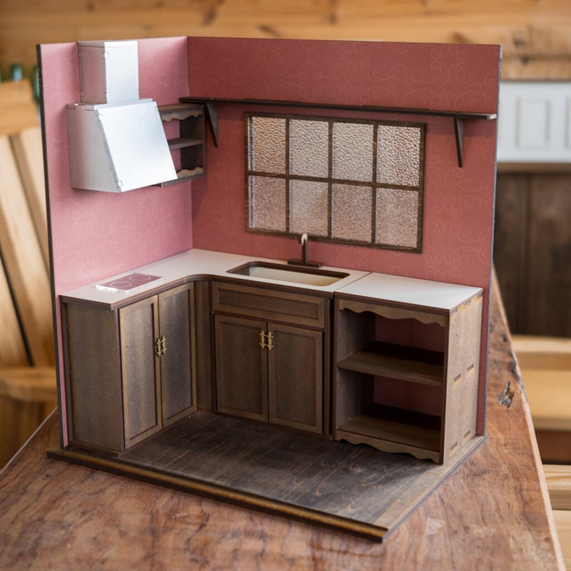 1/6 ドールハウス　木製グレーベージュ腰壁 1/6 ドールハウス 木製グレーベージュ腰壁の通販 by ronnie ｜ラクマ