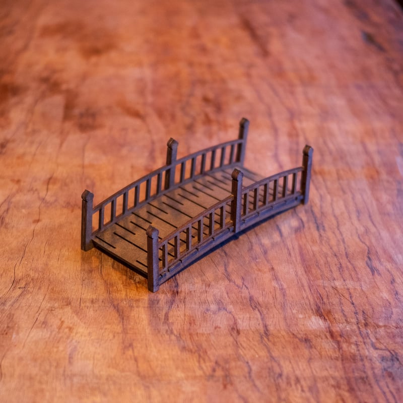 1/10スケールミニチュア家具和橋ミニタイプ 茶色 | kkcompany