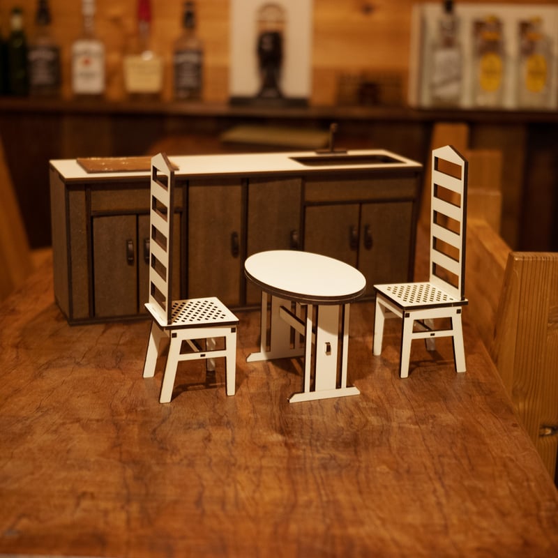 ミニチュア家具　ミニチュアショコラティエ家具セット ミニチュア家具 ミニチュアショコラティエ家具セット