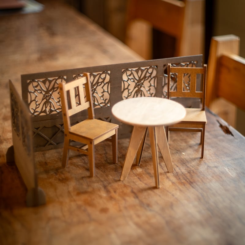 4周年記念セール！1/6スケールミニチュア家具 喫茶店 家具