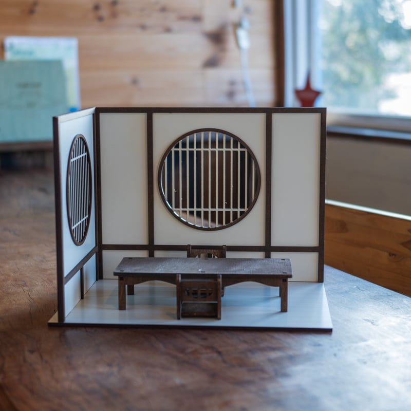 CHANEＬれい様   ドールハウス     和風完成品2点 ZHENMU 知古小斎（ちこしょうさい） 1/12スケール中華風ドール