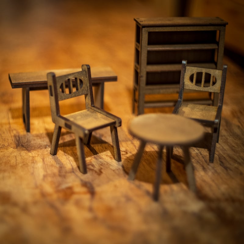 1/10スケールミニチュア家具 和風客間家具セット | kkcompany