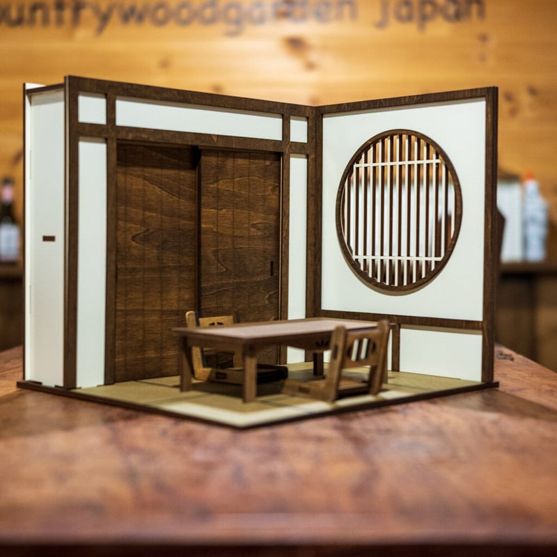 1/10スケールドールハウス和室右側押し入れ 茶色扉 | kkcompany 1/10スケールドールハウス和室右側押し入れ 茶色扉 | kkcompany