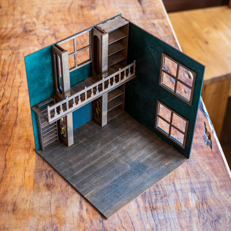 ドールハウス　ななみページ ちびスケールドールハウス 【ちび和風街並みフルセット最上級