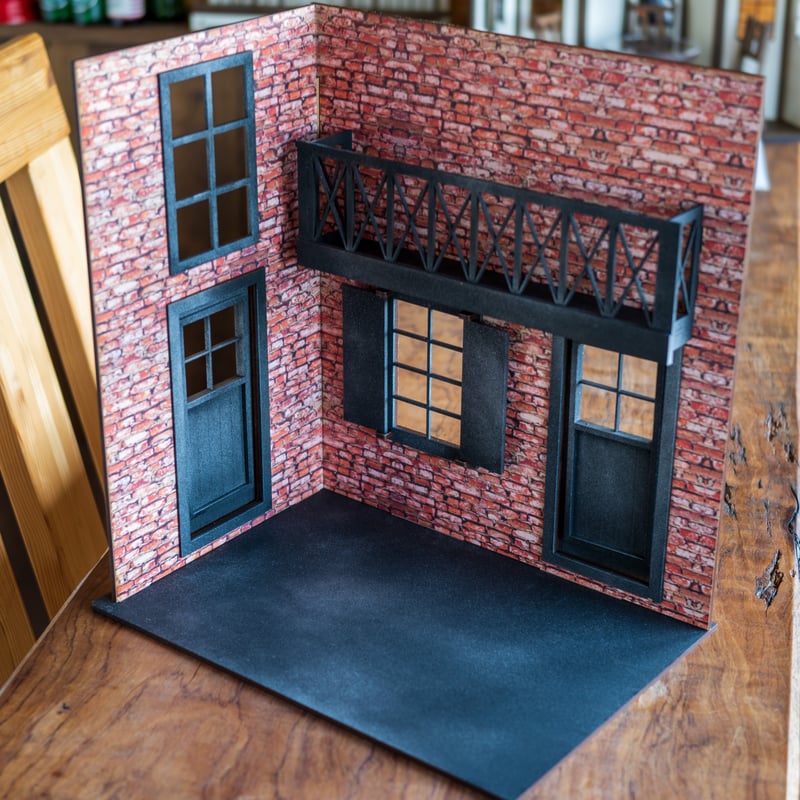 1/10スケールドールハウスレンガ建物ロングタイプ | kkcompany 1/10スケールドールハウスレンガ建物ロングタイプ | kkcompany