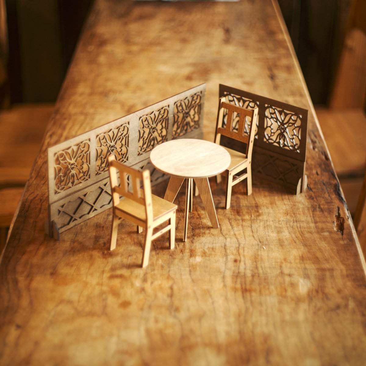 ミニチュア家具　喫茶店の家具セット 4周年記念セール！1/6スケールミニチュア家具 喫茶店 家具