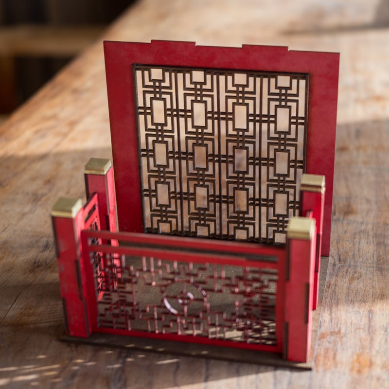 ちびスケールドールハウス 中華風ベランダ | kkcompany