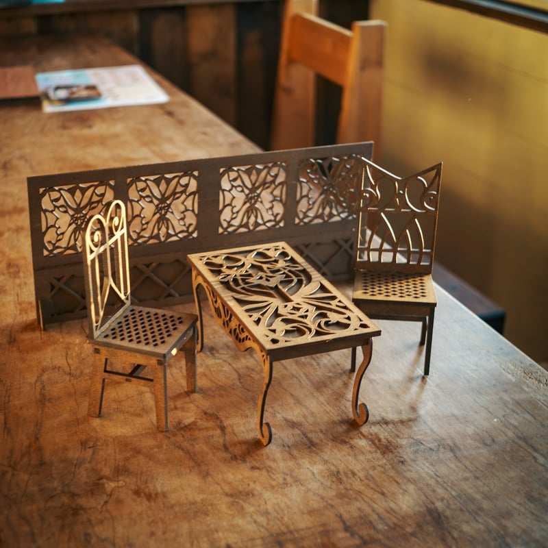 1/6スケールミニチュア家具 応接室セットパターン2 | kkcompany