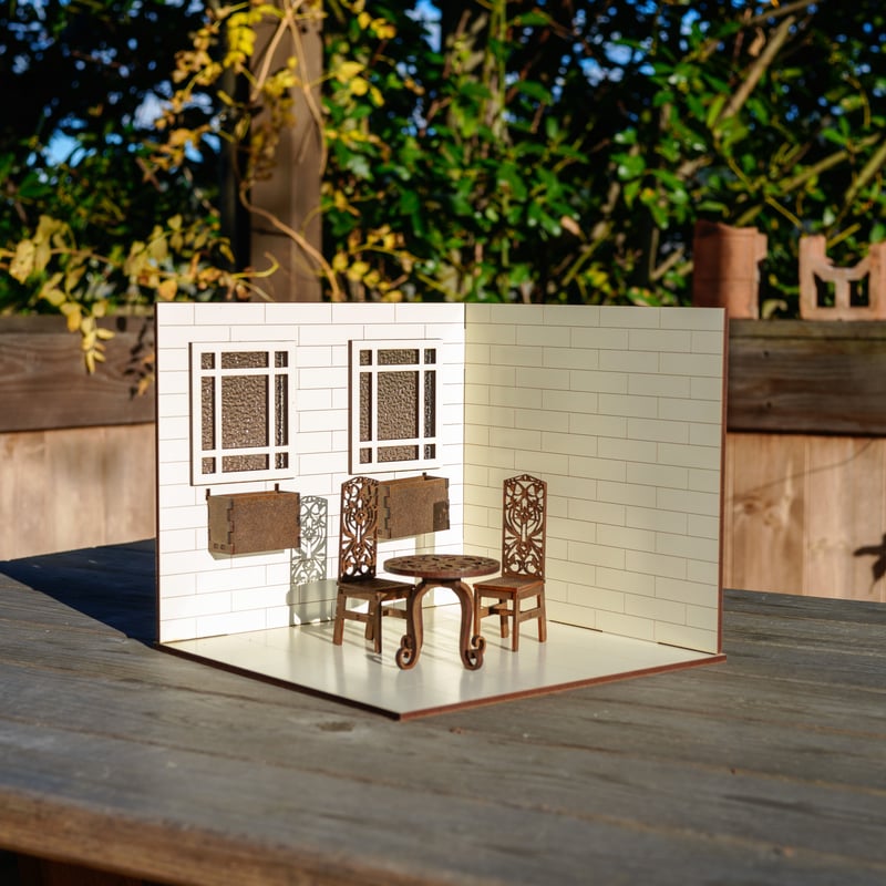 ドールハウス  #120 追加画像です^ - ^ 1/10スケールドールハウスデッキ付きエントランス | kkcompany