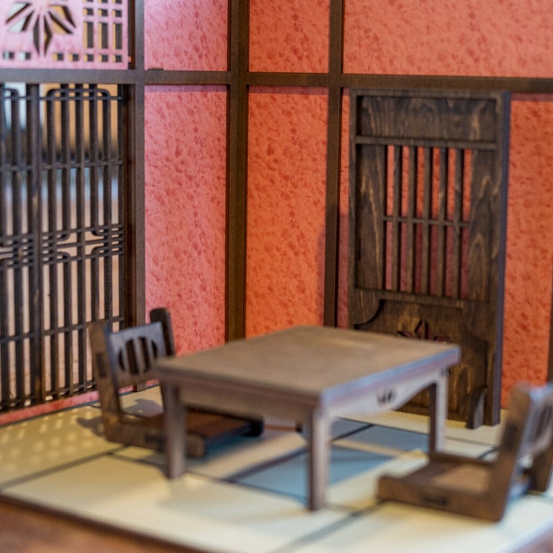 3月のお買い得商品!1/10スケールドールハウス和室日本間桜色の 3月のお買い得商品!1/10スケールドールハウス和室日本間桜色の
