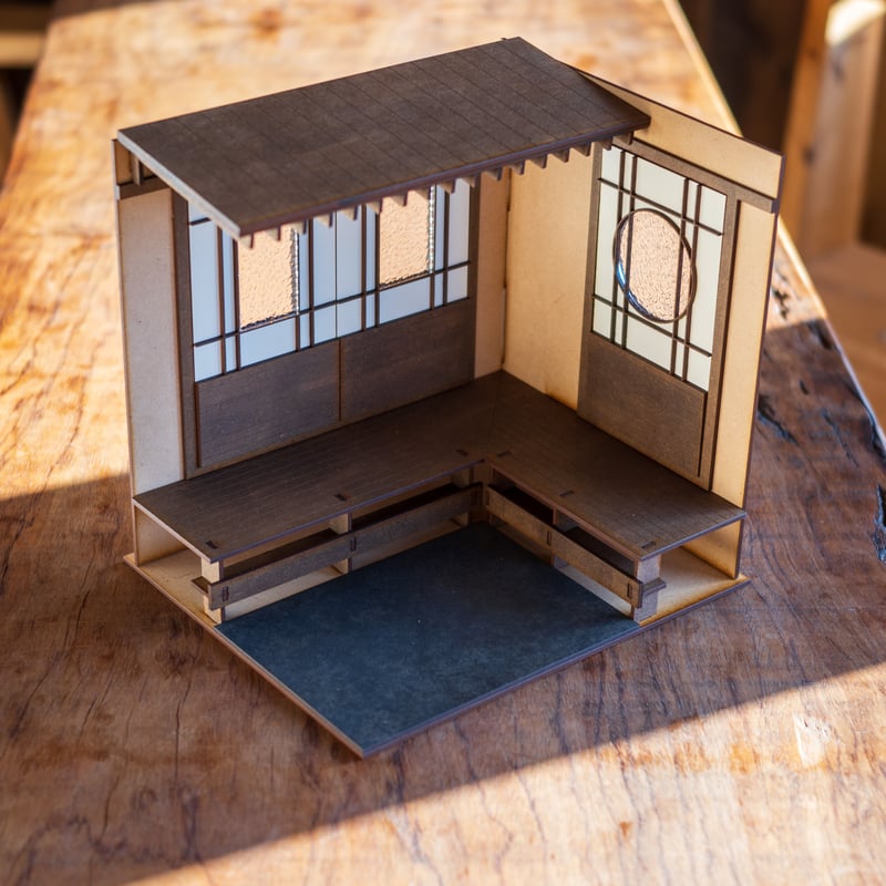 1/10スケールドールハウス和風縁側新タイプ 右側 | kkcompany 1/10スケールドールハウス和風縁側新タイプ 右側 | kkcompany