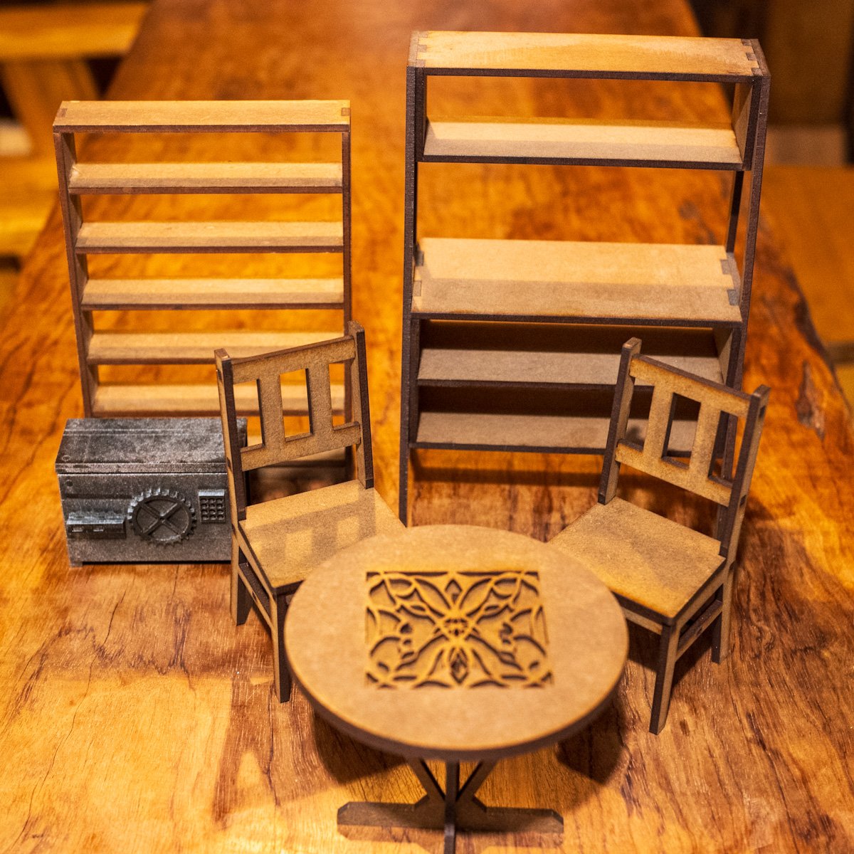 ミニチュア家具　ミニチュアショコラティエ家具セット 1/6スケールミニチュア家具 書斎家具セット | kkcompany