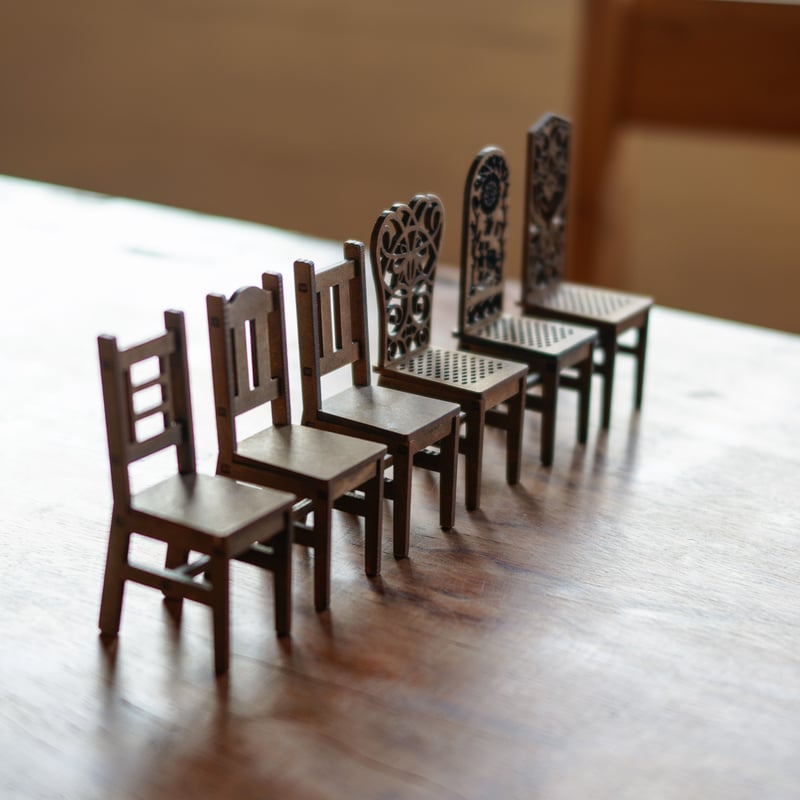 1/10スケールミニチュア家具 定番チェアー6種セット | kkcompany