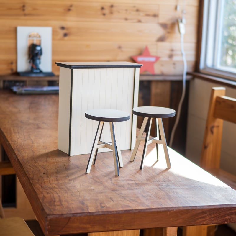 ミニチュア家具 1/6スケールミニチュア家具 衝立ミニタイプ業平格子 | kkcompany