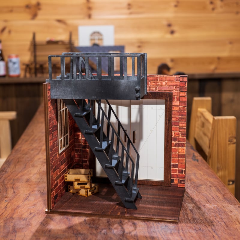 1/10スケールドールハウスガレージ入り口パターン2 | kkcompany