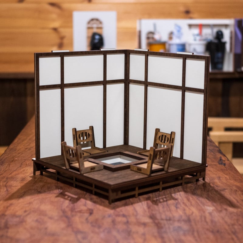 1/10スケール和風ドールハウス囲炉裏の部屋 | kkcompany