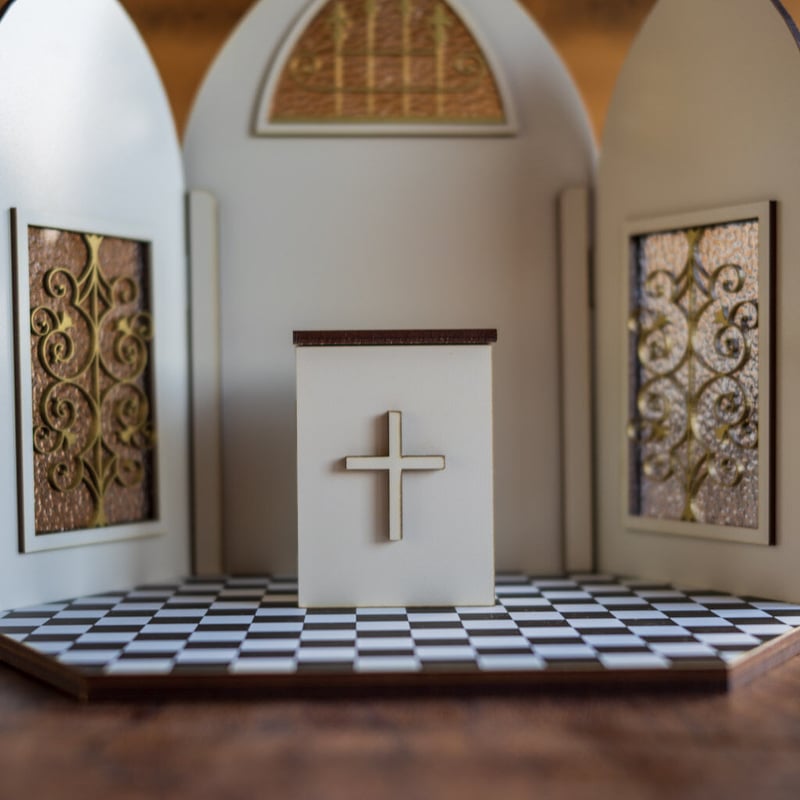 1/10スケールドールハウス教会ミニタイプ | kkcompany