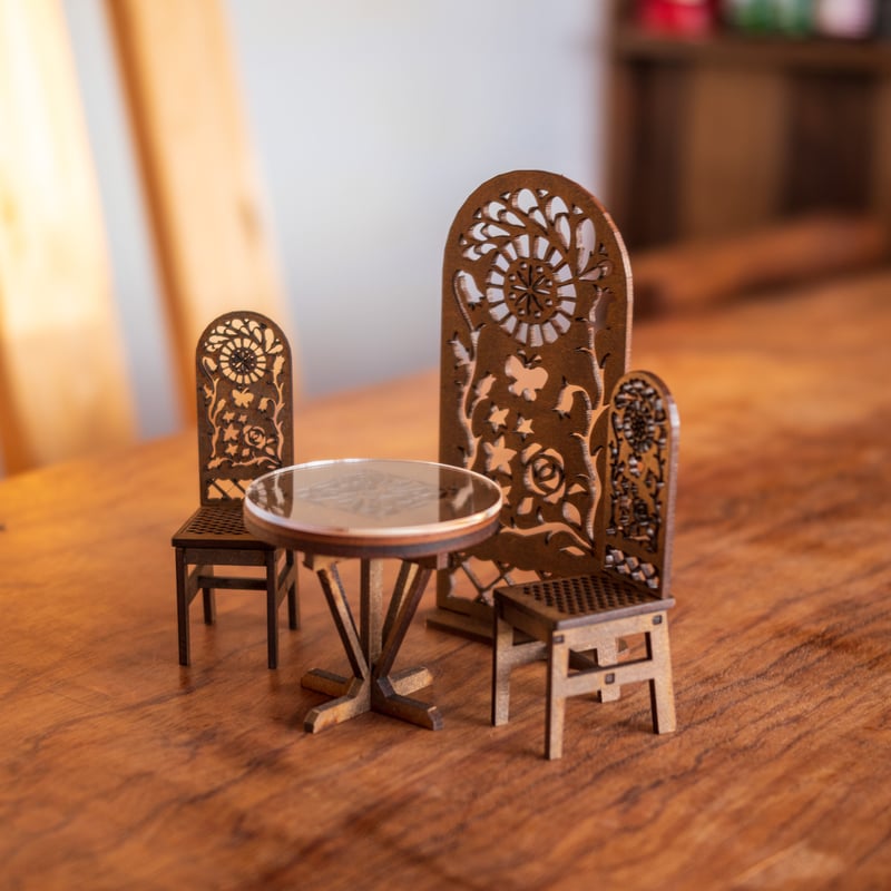 1/10スケールミニチュア4点家具セット | kkcompany