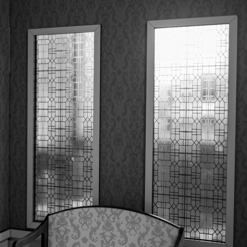 1/6スケールドールハウス洋館新サイズ ステンドグラス風のお部屋