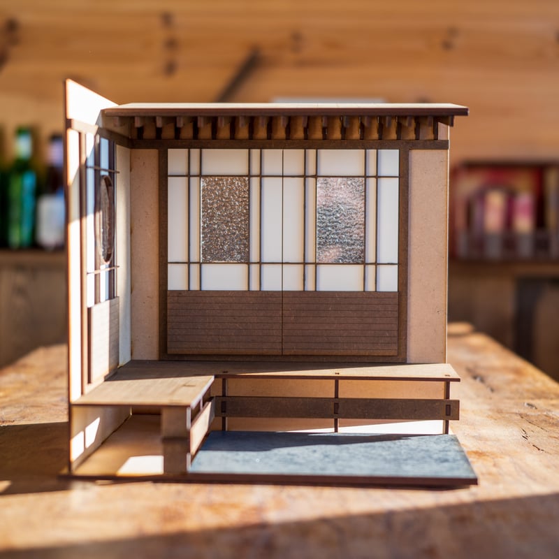 1/10スケールドールハウス和風縁側新タイプ 左側 | kkcompany