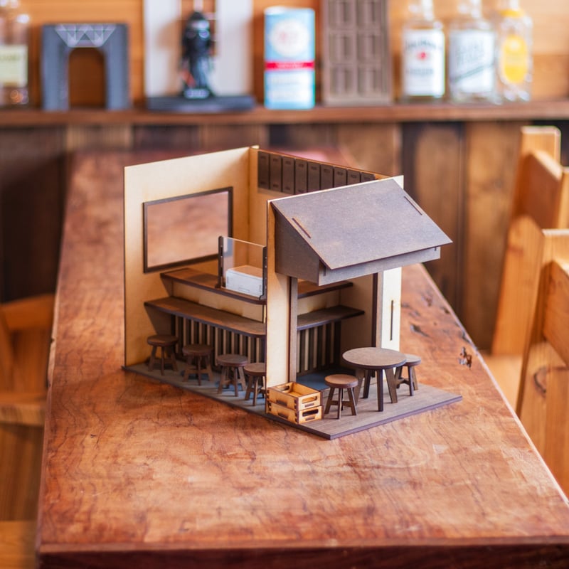 スプリングセール！！1/10スケールドールハウス焼き鳥屋さん テラス席