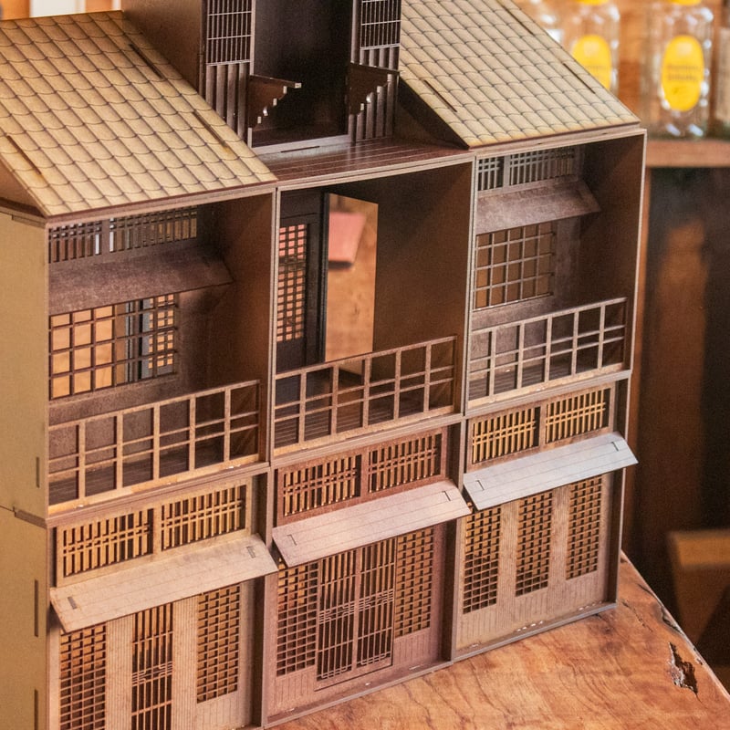 ちびスケールドールハウス 【ちび和風街並みフルセット最上級 ちびスケールドールハウス 【ちび和風街並みフルセット最上級