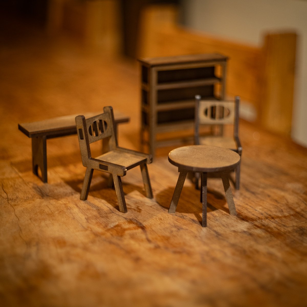 ミニチュア家具 1/10スケールミニチュア家具 和風客間家具セット | kkcompany