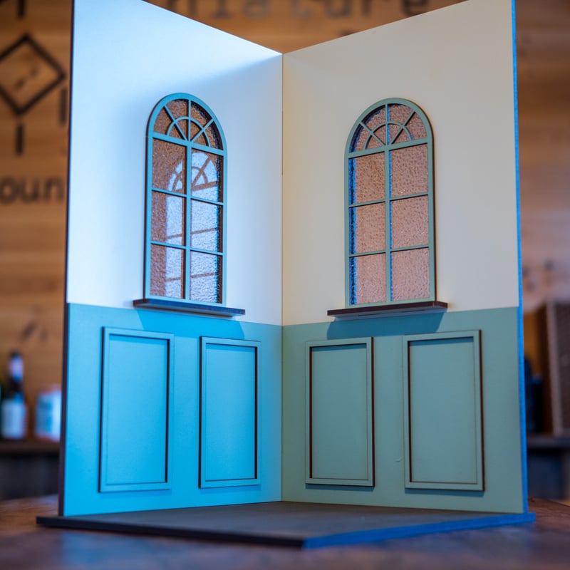 豪華ドールセット（ビスクまたはクレイ） 1/6スケールドールハウス新カラーハウス部屋ハーフサイズ