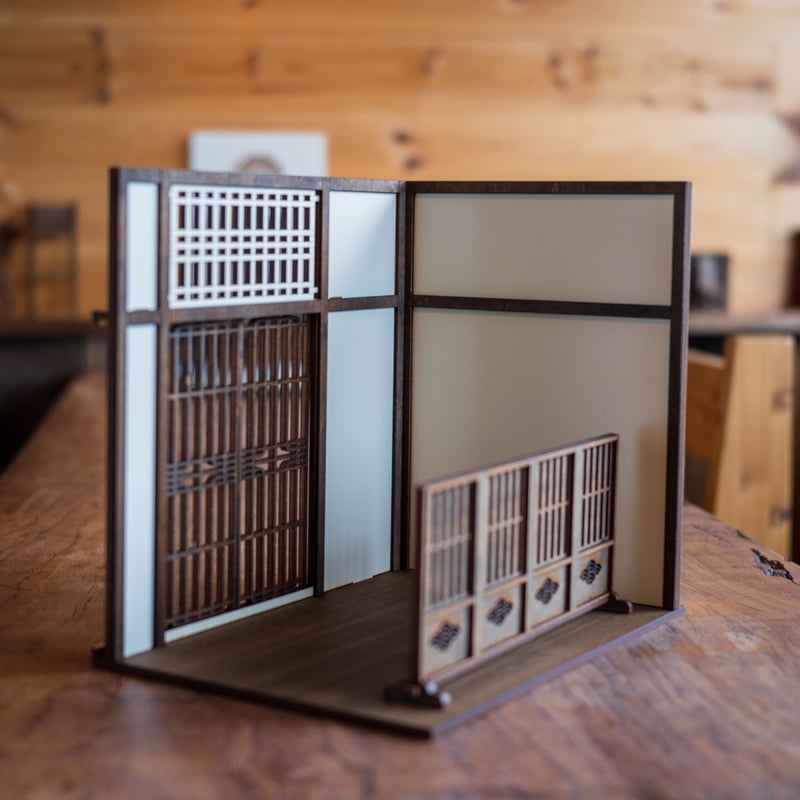 1/10スケールドールハウス和室玄関 衝立セット | kkcompany