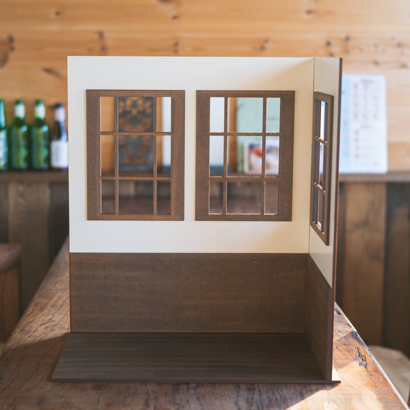 Lien miniature〜1/6ドール用背面壁＋床＋L型壁3点