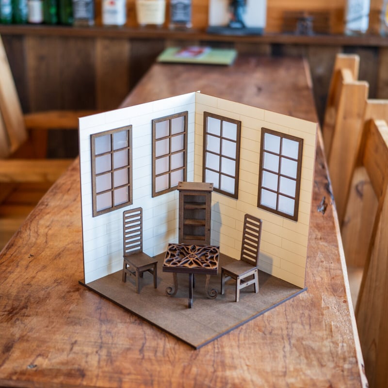 1/10スケールドールハウス洋館ホワイト壁 家具セット | kkcompany 1/10スケールドールハウス洋館ホワイト壁 家具セット | kkcompany