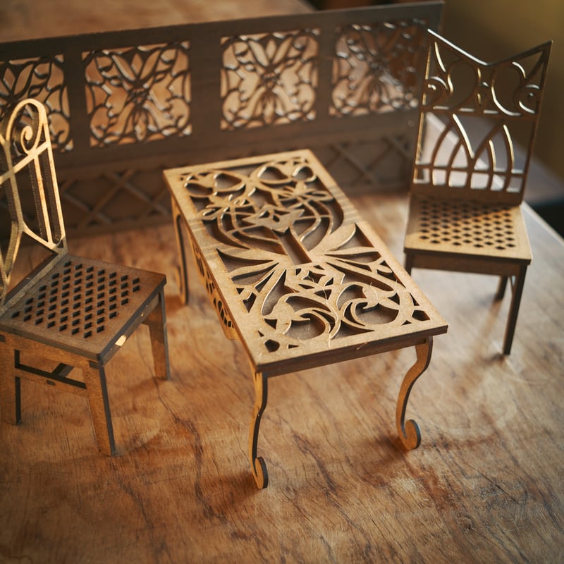 1/6スケールミニチュア家具 応接室セットパターン2 | kkcompany