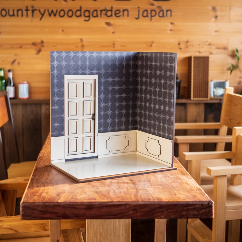 1/6スケールドールハウス洋館右側 ブラック壁紙 | kkcompany 1/6スケールドールハウス洋館右側 ブラック壁紙 | kkcompany