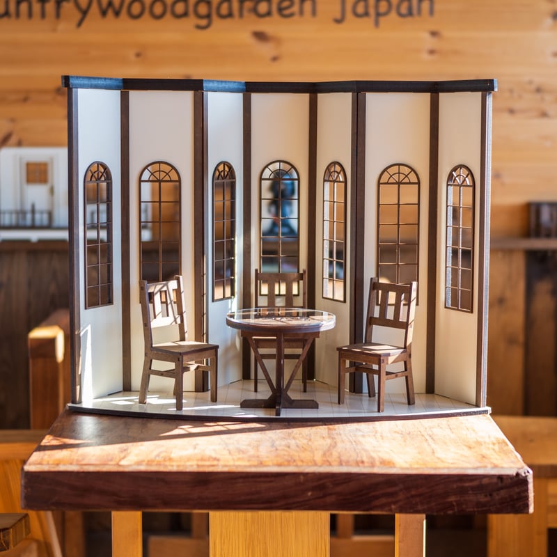 1/6スケールドールハウス純喫茶窓際席ゴージャスタイプ 家具セット