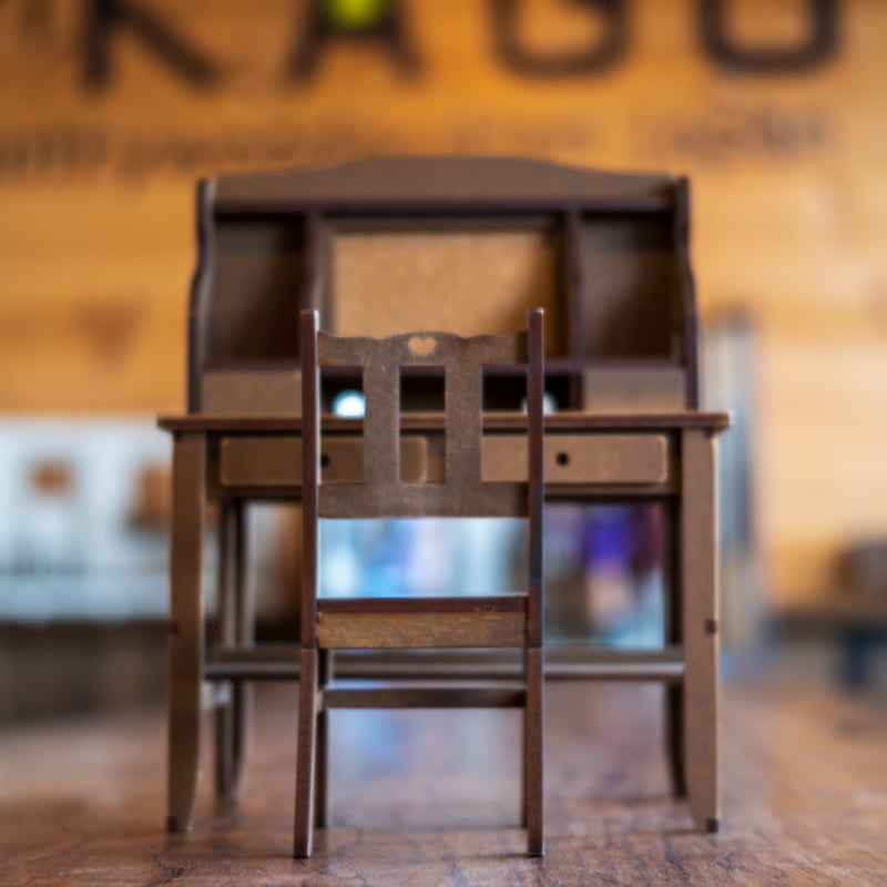 1/6スケールミニチュア家具セット 学習デスクパターン1 | kkcompany