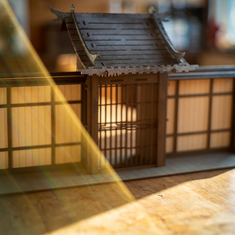 ちびスケールドールハウス 【ちび 和風の街並 立派な門】 | kkcompany