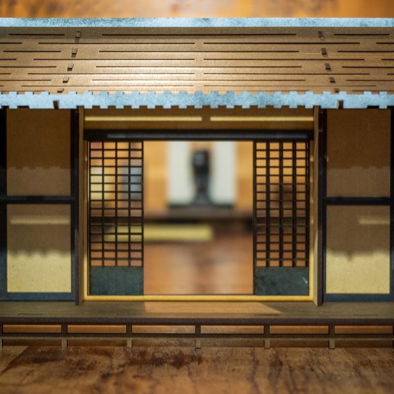 1/10スケール和風ドールハウス和の建物その五 ワイド縁側