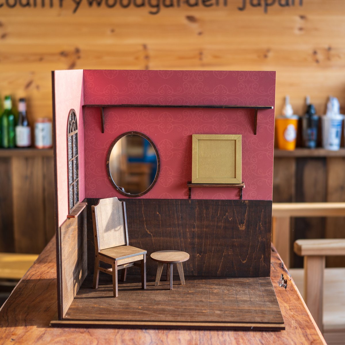 日本製 ドールハウスシェルフ　本棚　スカイブルー 日本製 ドールハウスシェルフ本棚スカイブルー