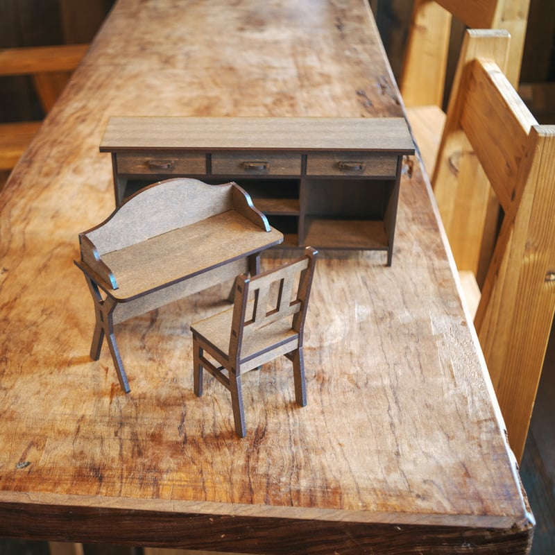 1/6スケールミニチュア家具 書斎家具セット | kkcompany