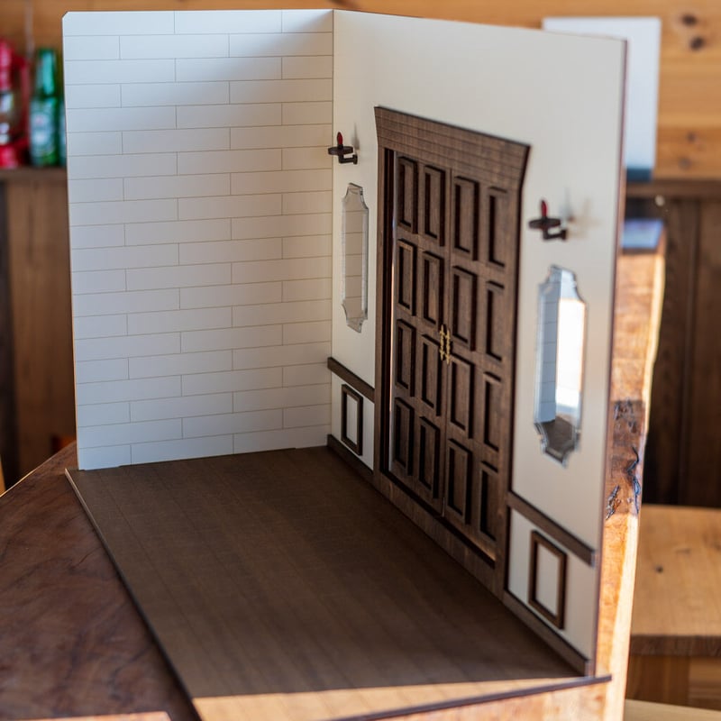 1/6スケールドールハウス両開きの大きなドア | kkcompany